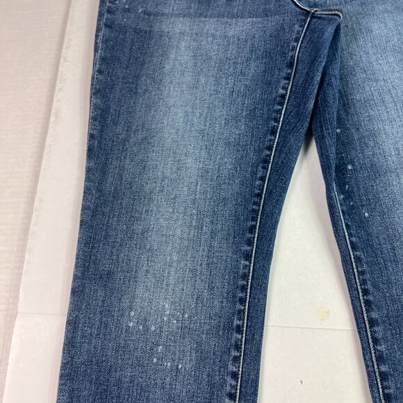 Judy Blue Jeans Womens 32x28* Boyfriend Mid Rise Blue Faded Stretch Denim Tag 30 - Picture 5 of 16